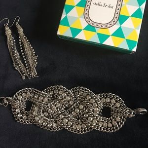 Stella &Dot Petra bracelet and earrings